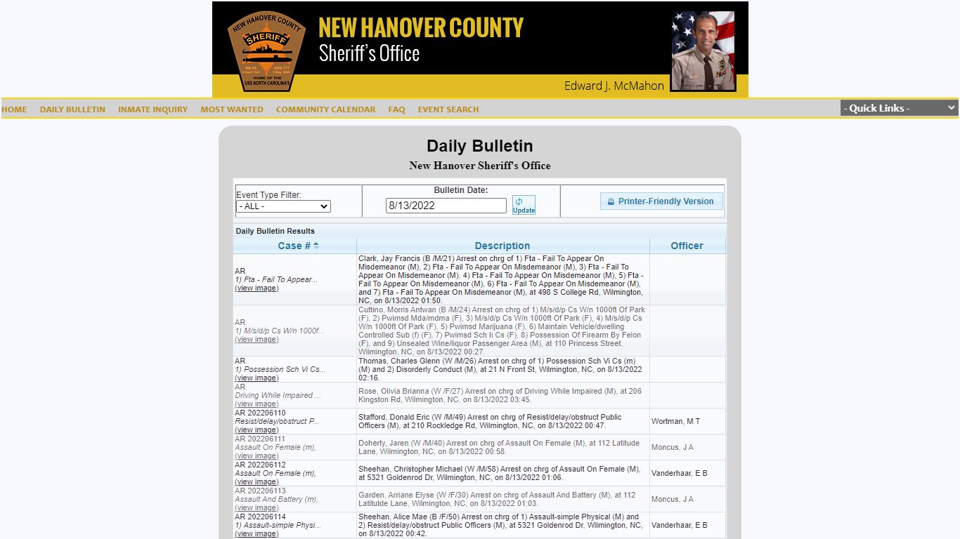 New Hanover Sheriff's Office - New Hanover County, North ...